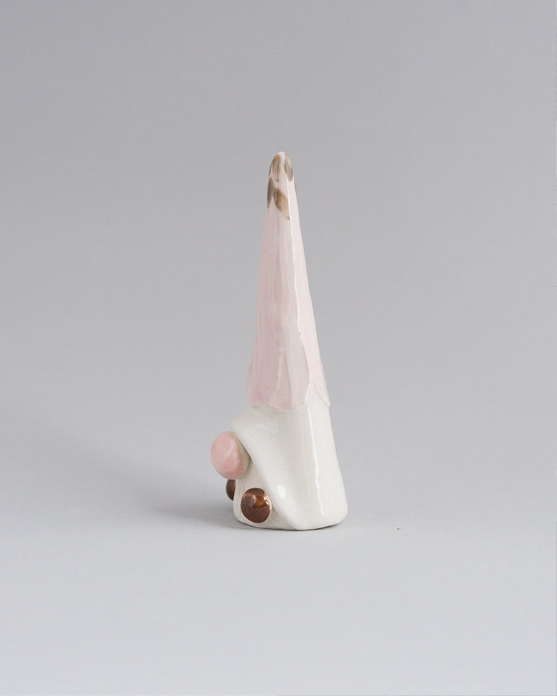 Ring Holder - Pink top flower gnomes