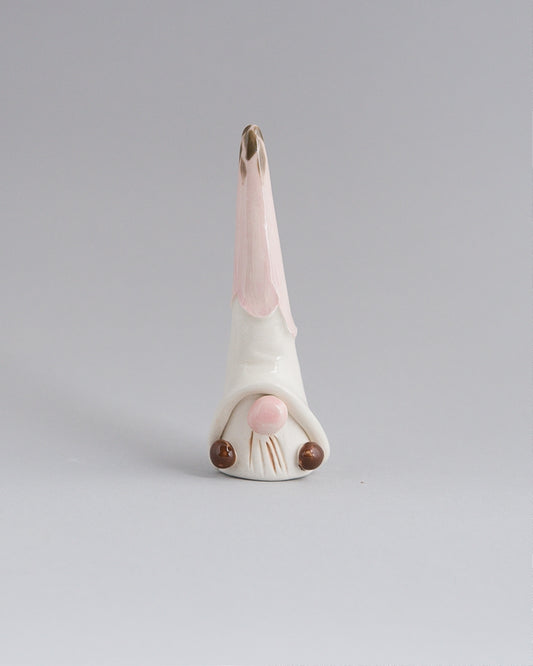 Ring Holder - Pink top flower gnomes